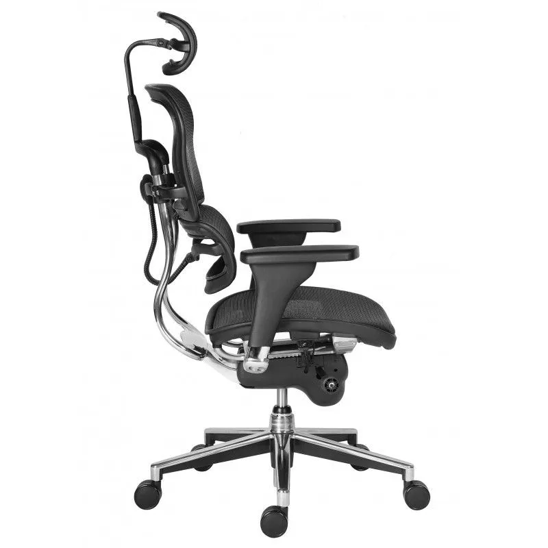 Scaun birou executiv ergonomic mesh negru  - 3