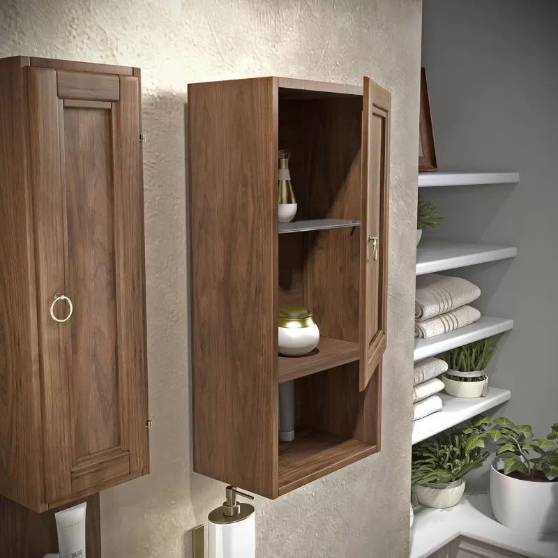 Dulăpior supsendat, 1 ușă, nuc, Legno Massello  - 1