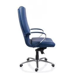 Scaun birou piele-eco albastru Sett  - 3