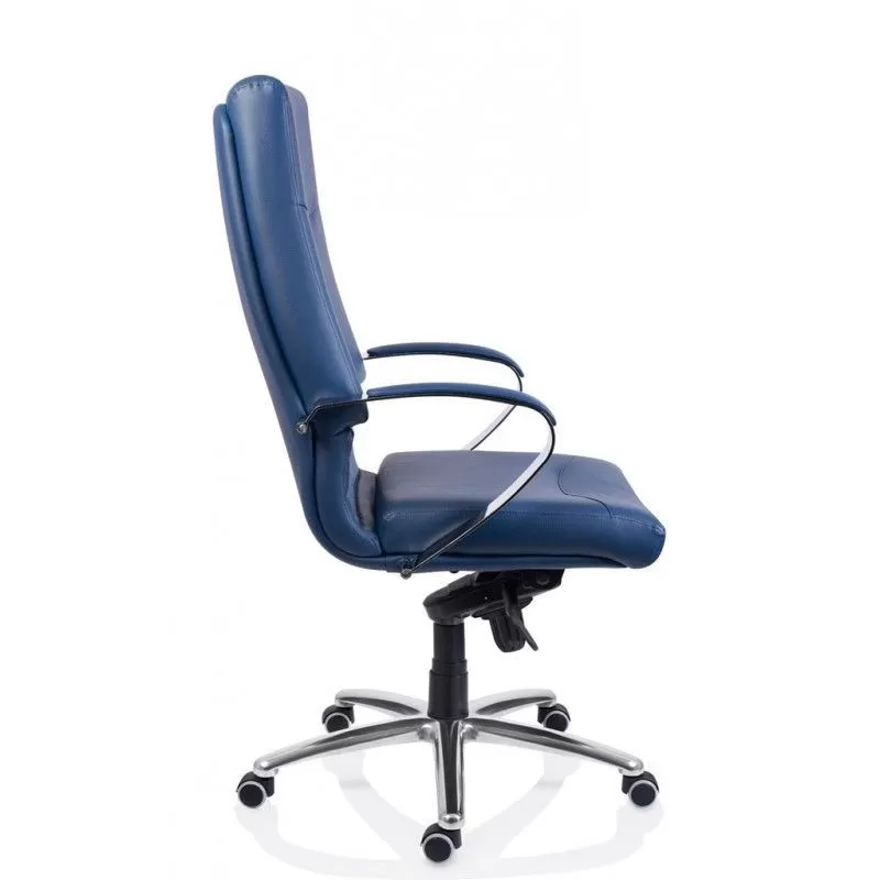 Scaun birou piele-eco albastru Sett  - 3