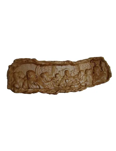 Icoana sculptata Cina cea de Taina rama art 36x12 cm - 1