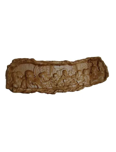 Icoana sculptata Cina cea de Taina rama art 36x12 cm - 2