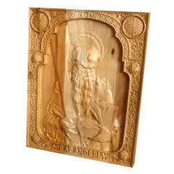 Icoana sculptata Sfantul Apostol Andrei, ocrotitorul Romaniei, 25x20cm  - 2