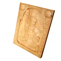 Icoana sculptata Sfantul Apostol Andrei, ocrotitorul Romaniei, 25x20cm  - 6