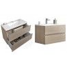 Set mobilier baie Easy80 Rovere Fumo - 3
