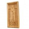 Icoana sculptata Sfanta Maria Egipteanca, lemn masiv, 19x9 cm