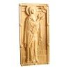 Icoana sculptata Sfanta Proorocita Ana, lemn masiv, Dimensiune 18.5x9 cm