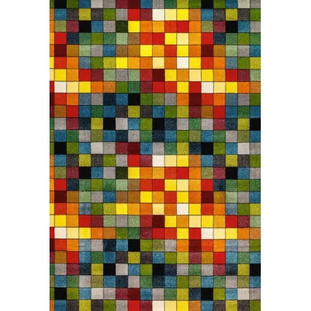 Covor multicolor cu patratele  - 1