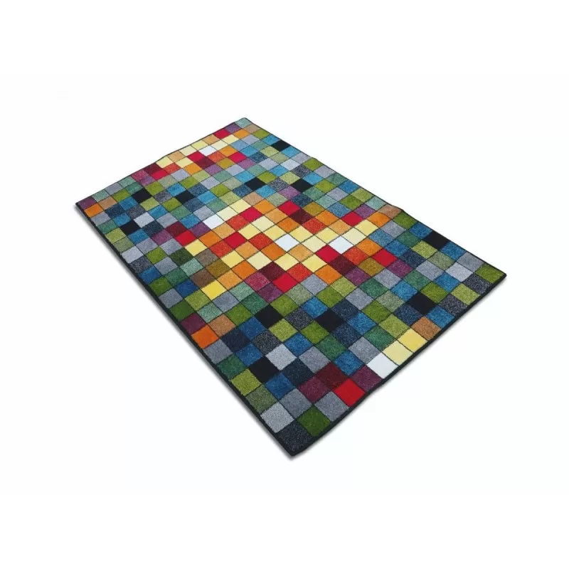 Covor multicolor cu patratele  - 2